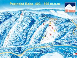 Mappa delle piste Pezinská Baba