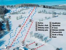 Mappa delle piste Annaberg - Andělská Hora
