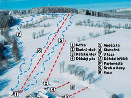 Mappa delle piste Annaberg - Andělská Hora