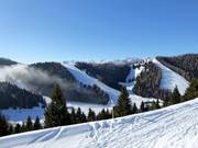 Vista dal Sommo Alto sull'area sciistica