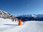 Innevamento con lance a Grimentz