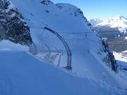 Rete di sicurezza presso la pista Paradiso