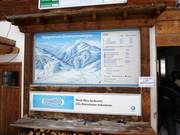 Panorama delle piste presso la stazione a valle