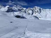 Discesa del ghiacciaio Morteratsch