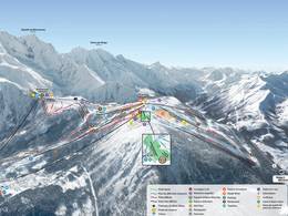 Mappa delle piste Les Houches/Saint-Gervais - Prarion/Bellevue (Chamonix)
