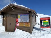 Mappa delle piste nell’area sciistica Whakapapa