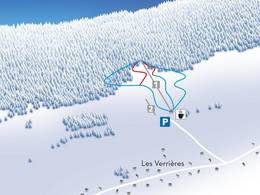 Mappa delle piste Les Verrières