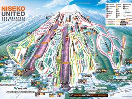 Mappa delle piste Niseko United - Annupuri/Grand Hirafu/Hanazono/Niseko Village