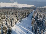 Vista dalla torre Asenturm sulla discesa nord