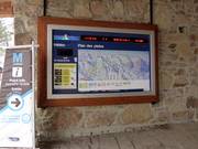 Tabellone informativo con lo stato attuale degli impianti di risalita