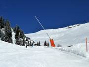 Innevamento con lance a Laax