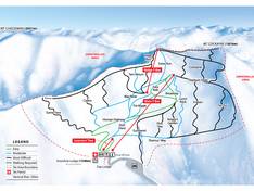 Mappa delle piste Mount Cheeseman