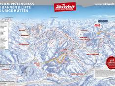 Mappa delle piste SkiWelt Wilder Kaiser-Brixental