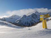 Pista dalla stazione a valle Bettaforca a Ciarcerio