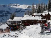 Chez Dany sulla pista a valle verso Verbier