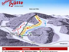 Mappa delle piste Hohe Lied - Gellinghausen (Schmallenberg)