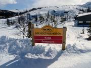 Segnaletica delle piste presso il Gaustablikk Skisenter