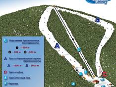 Mappa delle piste Medvezhya Dolina
