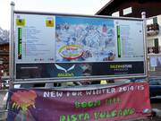 Mappa delle piste con informazioni aggiornate presso la stazione a valle