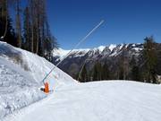 Impianto di innevamento sulla discesa a valle verso Mauterndorf