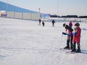 Principianti presso la stazione a valle
