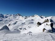 Pendii di neve fresca tra Leist e Plattis