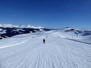 Le piste al Zweitausender si presentano ampie e facili.