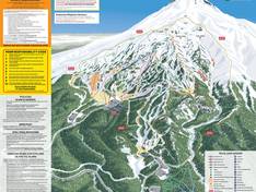 Mappa delle piste Mt. Hood Meadows