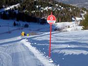 Segnaletica delle piste nell’area sciistica Monte Bondone