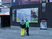 Tabellone informativo alla stazione a valle