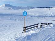 Segnaletica delle piste a Tänndalen