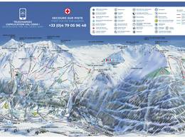 Mappa delle piste Val Cenis - Lanslevillard/Lanslebourg/Termignon