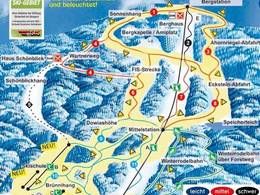 Mappa delle piste Hohenbogen - Neukirchen bei Hl. Blut