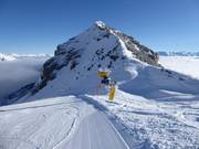 Cannone da neve al Sennjoch