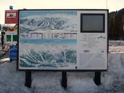 Mappa delle piste nel comprensorio sciistico