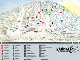 Mappa delle piste Kåbdalis