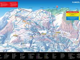 Mappa delle piste Laax/Flims/Falera