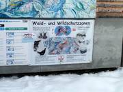 Le zone boschive e di protezione della fauna selvatica non possono essere percorse.