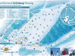 Mappa delle piste Grünberg - Obsteig