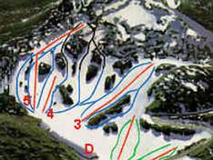 Mappa delle piste Cresta Valley
