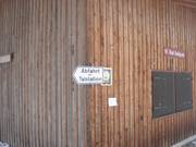 Segnaletica per la stazione a valle