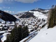 Vista sulle sistemazioni a Selva di Val Gardena