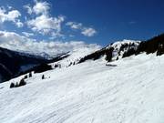 Molto spazio libero per lo sci tra Wurzhöhe e Bärenbadkogel