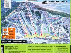 Mappa delle piste Crotched Mountain