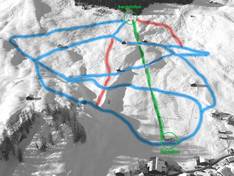 Mappa delle piste Tenna