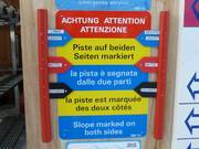 Spiegazione della segnaletica delle piste su entrambi i lati