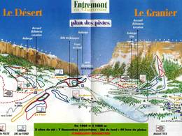 Mappa delle piste Le Désert d'Entremont