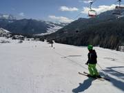 Pista facile e larga presso la seggiovia quadriposto Sodlisia