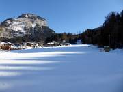 La pista da sci facile a Bad Häring