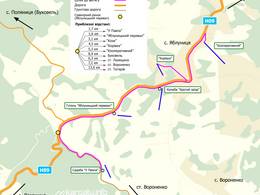 Mappa delle piste Korivka (Корівка) - Yablunytsia (Яблуниця)